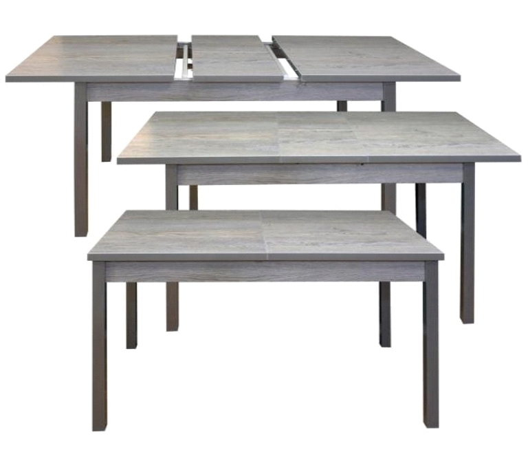  Стол раздвижной Лофт4 Денвер (Чёрный)