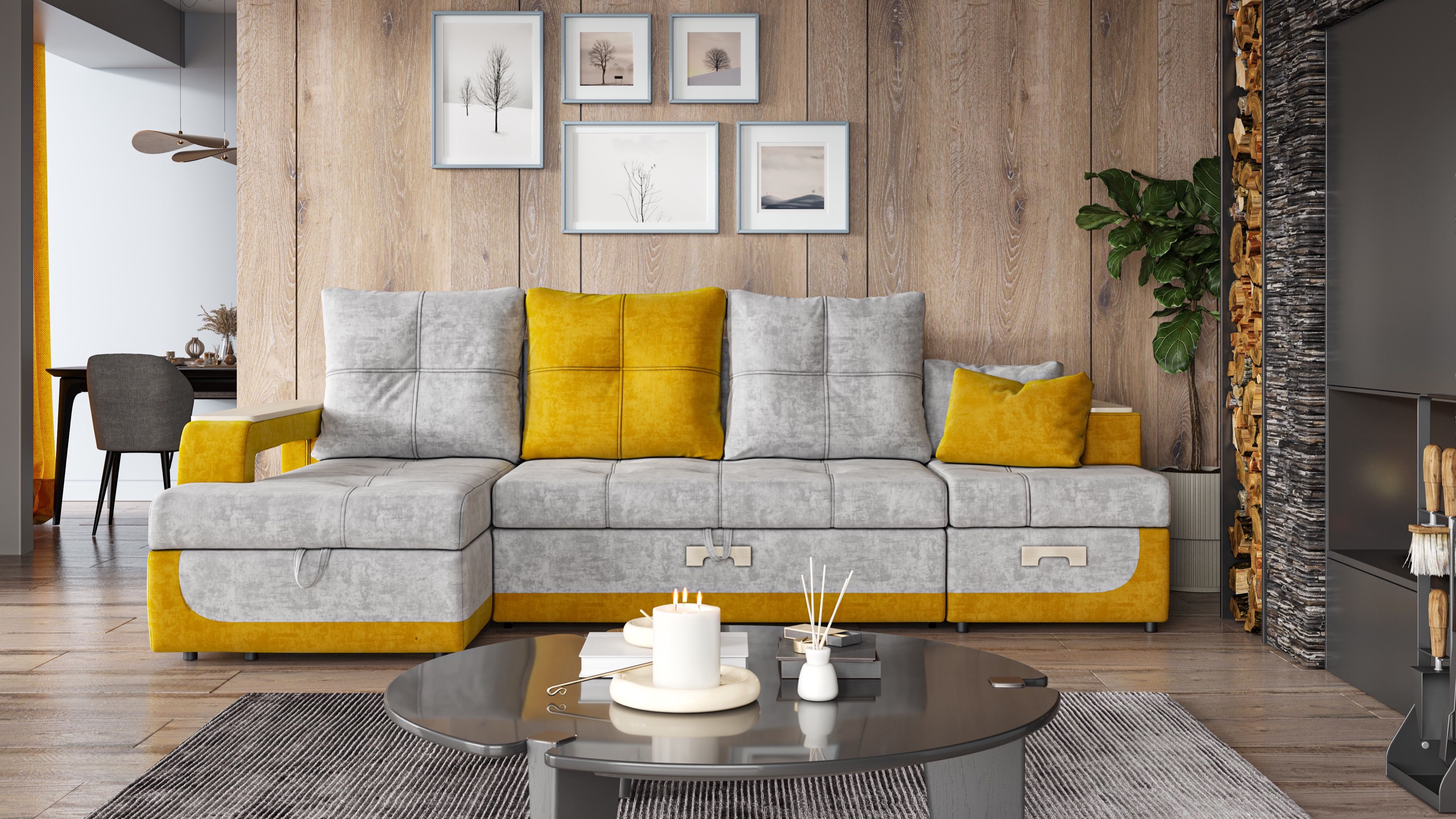 Диван Лотос (Коричневый)