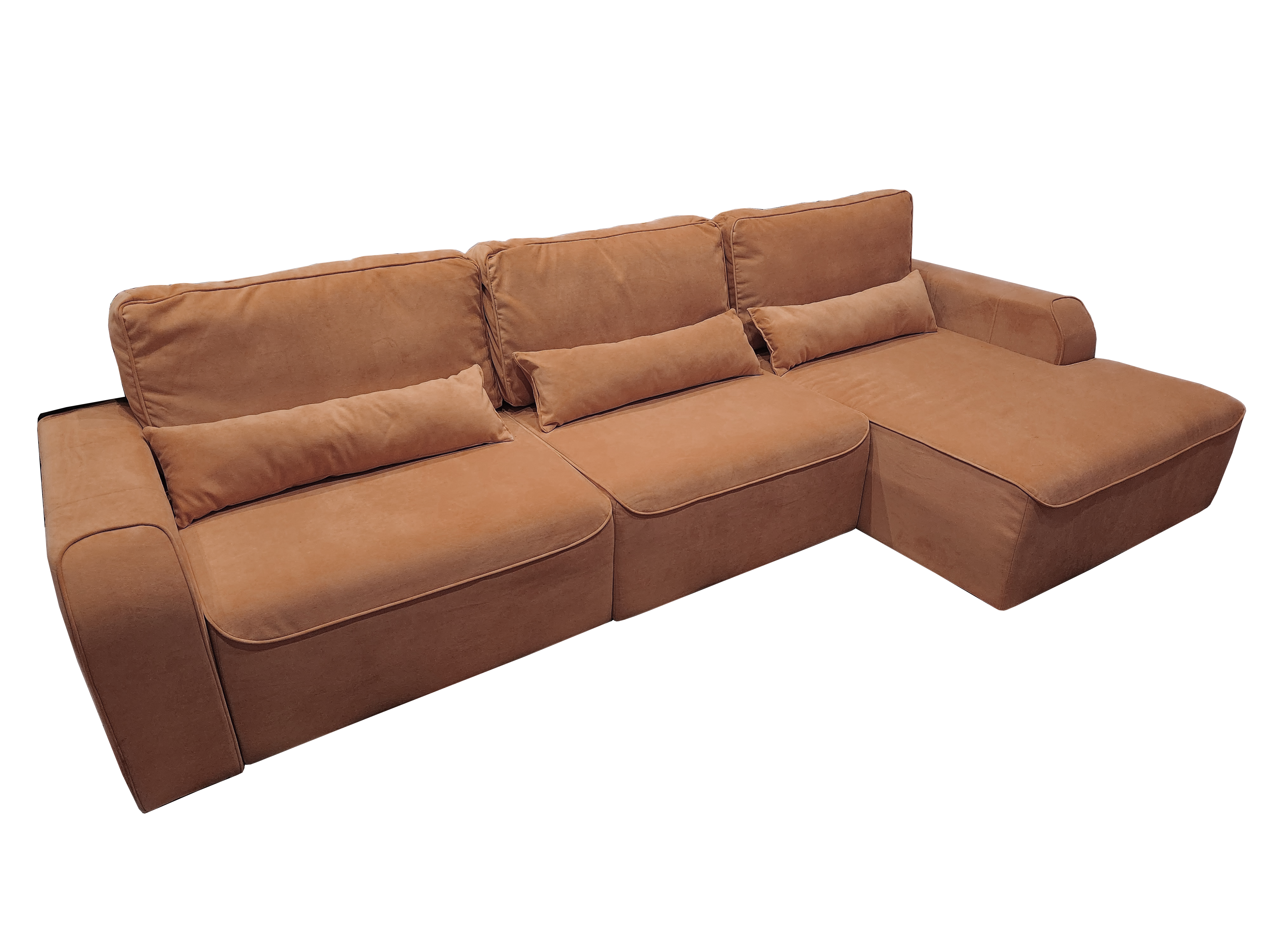 Диван угловой Дубай 3М (Коричневый)