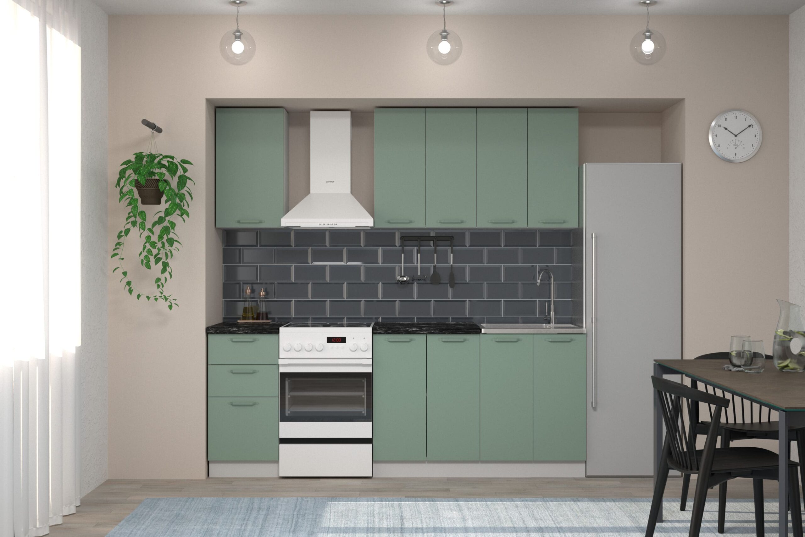 Кухня Марсель 1.6 Фреш Графит