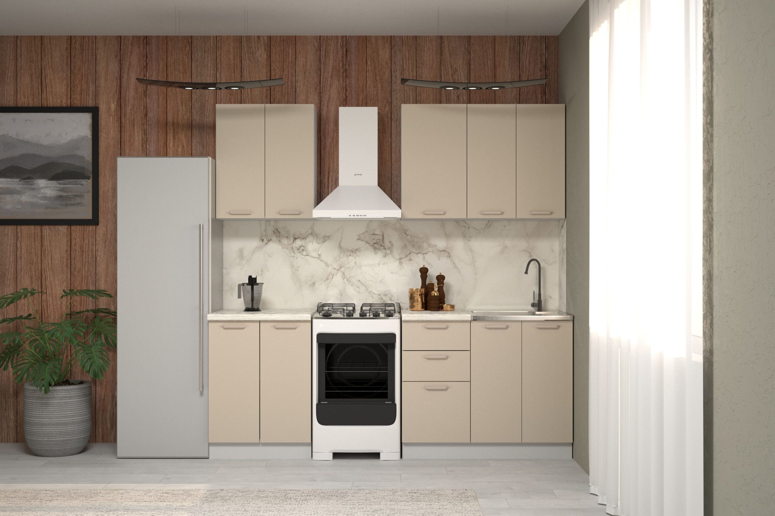 Кухня Марсель 1.6 Фреш Графит