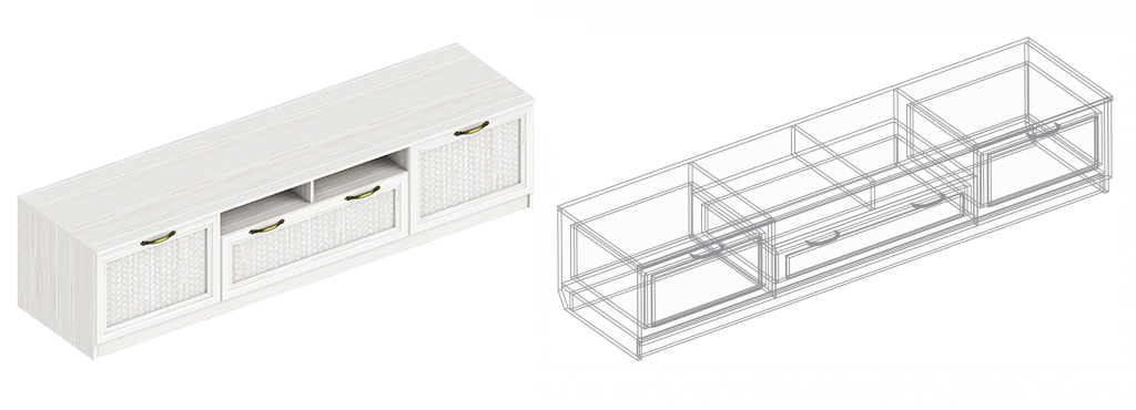 Тумба под ТВ «Александрия» ГА-07 2100х530х420