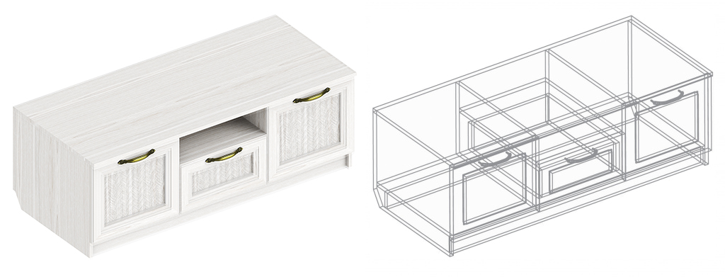Тумба под ТВ «Александрия» №2 ГА-11 1200х530х420