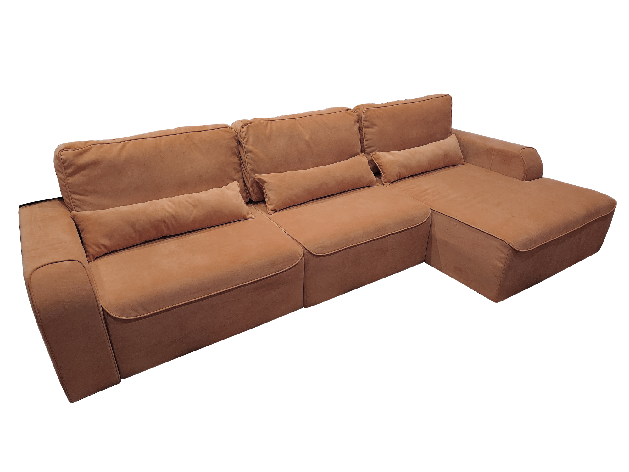 Диван угловой Дубай 3М (Коричневый)