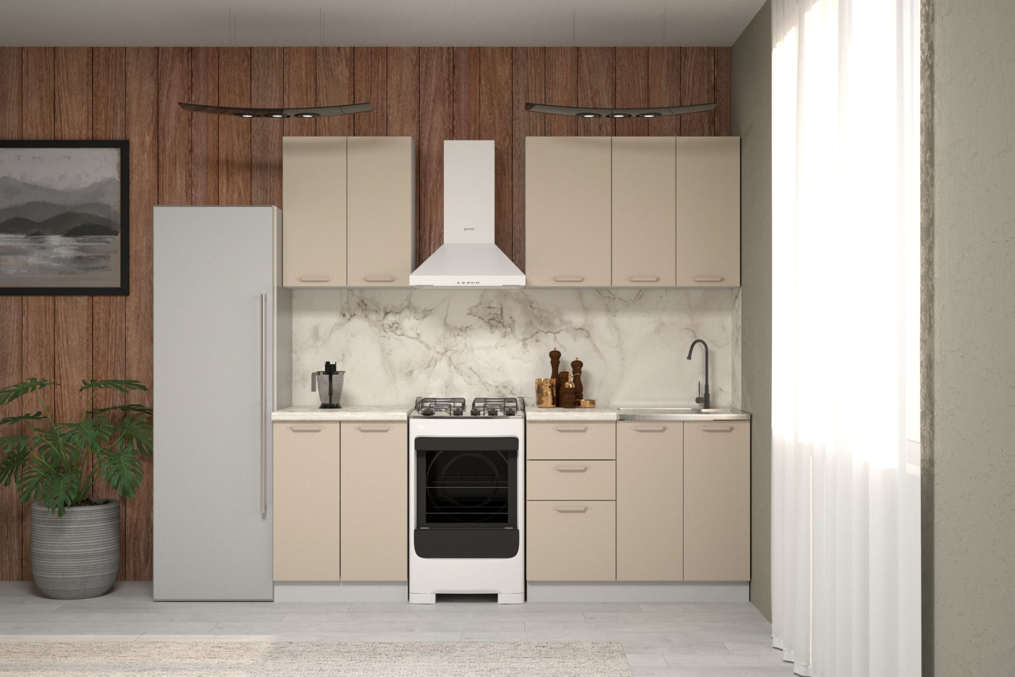 Кухня Марсель 1.6 Фреш Графит